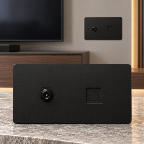 Coaxial + Internet Negro