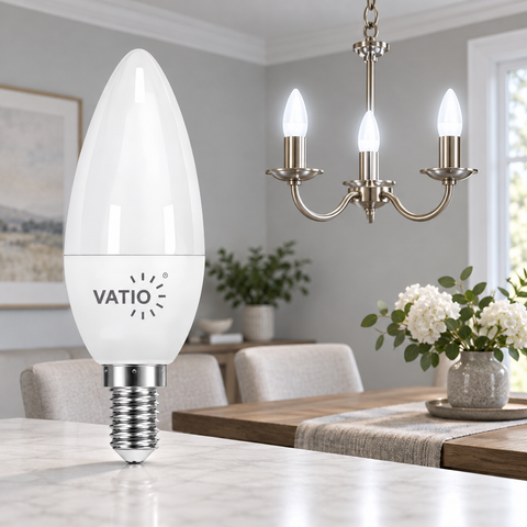 BOMBILLO LED VELA 5W E14 6400°k