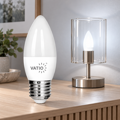 BOMBILLO LED VELA 5W E27 6400°k