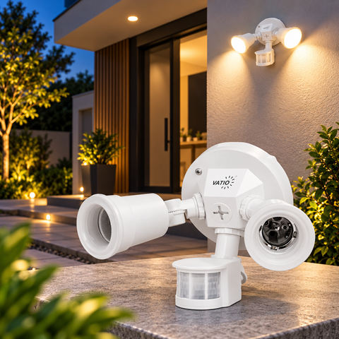 SENSOR DE MOVIMIENTO 180° DOBLE SOCKET