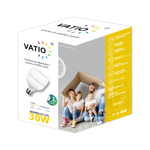 BOMBILLO LED 30W ALTA POTENCIA GRANDE  E27