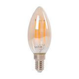 BOMBILLO LED FILAMENTO VELA 2W E14 ÁMBAR 2700 K