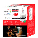BOMBILLO LED DE EMERGENCIA RETRACTIL USB 15W