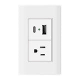 Toma Doble USB Blanco