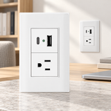 Toma Doble USB Blanco