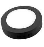 PANEL LED 18W REDONDO DE SOBREPONER NEGRO