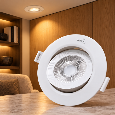 Bala LED redonda con borde - 5W