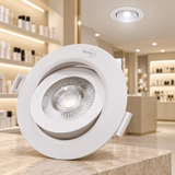 Bala LED redonda con borde - 7W