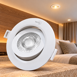 Bala LED redonda con borde - 7W