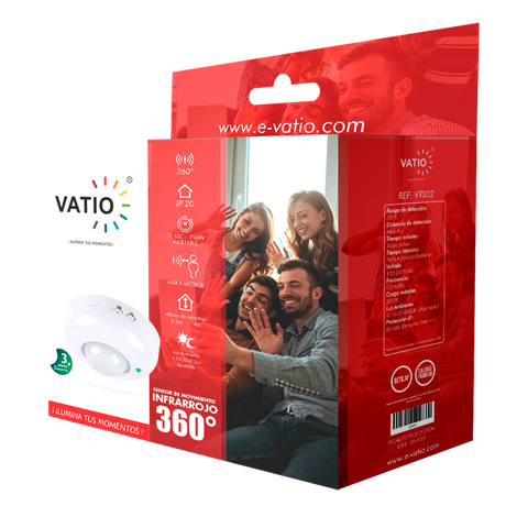 SENSOR DE MOVIMIENTO 360° TECHO