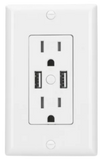 Toma + USB Smart Blanco