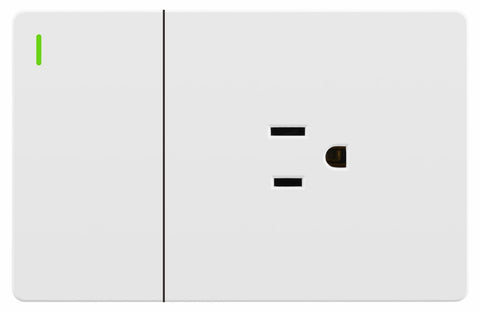 Toma + Interruptor Blanco