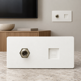 Coaxial + Internet Blanco