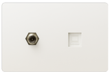 Coaxial + Internet Blanco