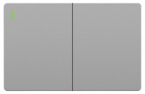 Interruptor Doble Gris