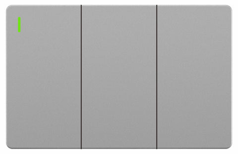 Interruptor Triple Gris