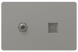 Coaxial + Internet Gris