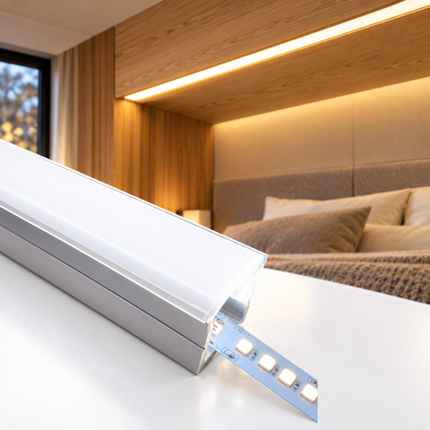 Cinta LED perfil incrustar - 9W/Metro