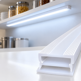 Cinta LED perfil incrustar y sobreponer - 9W/Metro