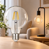 BOMBILLO LED FILAMENTO G95 4W E27 NATURAL 2700 K