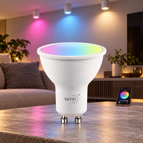 BOMBILLO LED INTELIGENTE WIFI 5W GU10 RGB
