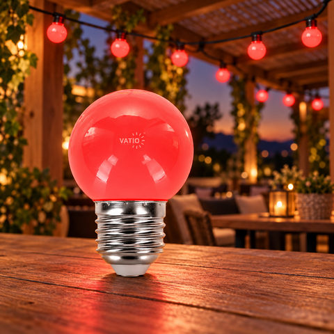 BOMBILLO PINPON 1W E27 COLORES