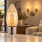 BOMBILLO LED VELA VINTAGE 4W E27 2700°k