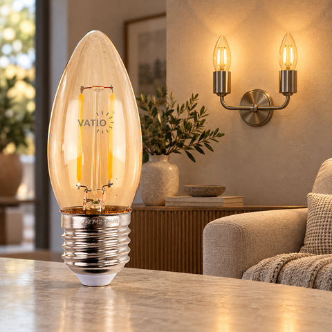 BOMBILLO LED VELA VINTAGE 4W E27 2700°k