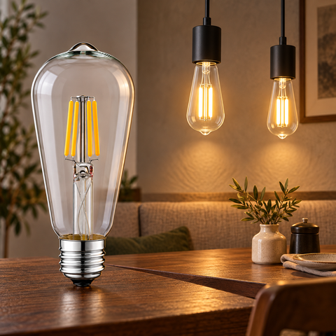 BOMBILLO LED FILAMENTO PERA 4W E27 NATURAL 2700 K