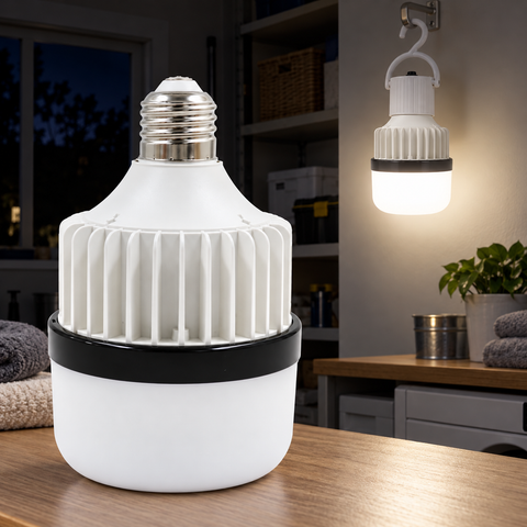 BOMBILLO LED DE EMERGENCIA RETRACTIL RECARGABLE 25W