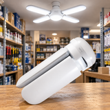 BOMBILLO LED CON 4 ASPAS 40W E27 LUZ FRIA 6400 K