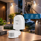 SENSOR DE MOVIMIENTO TIPO L 180° PARA SOBREPONER EN PARED