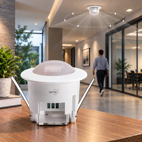 SENSOR DE MOVIMIENTO 360° INCRUSTAR EN TECHO