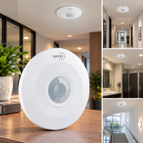 SENSOR DE MOVIMIENTO EXTRAPLANO 360° TECHO