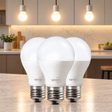 PACK X3 BOMBILLOS LED 9W E27 100–240V LUZ CALIDA 3000 K