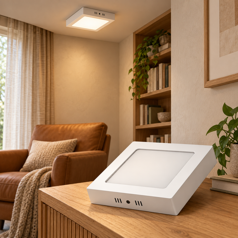 PANEL LED 12W CUADRADO DE SOBREPONER