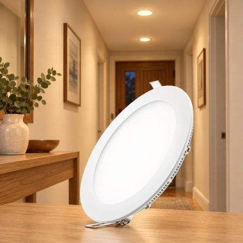 PANEL LED 6W  REDONDO DE INCRUSTAR