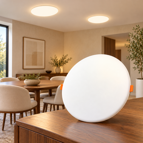 PANEL LED FRAMELESS 24W REDONDO DE INCRUSTAR