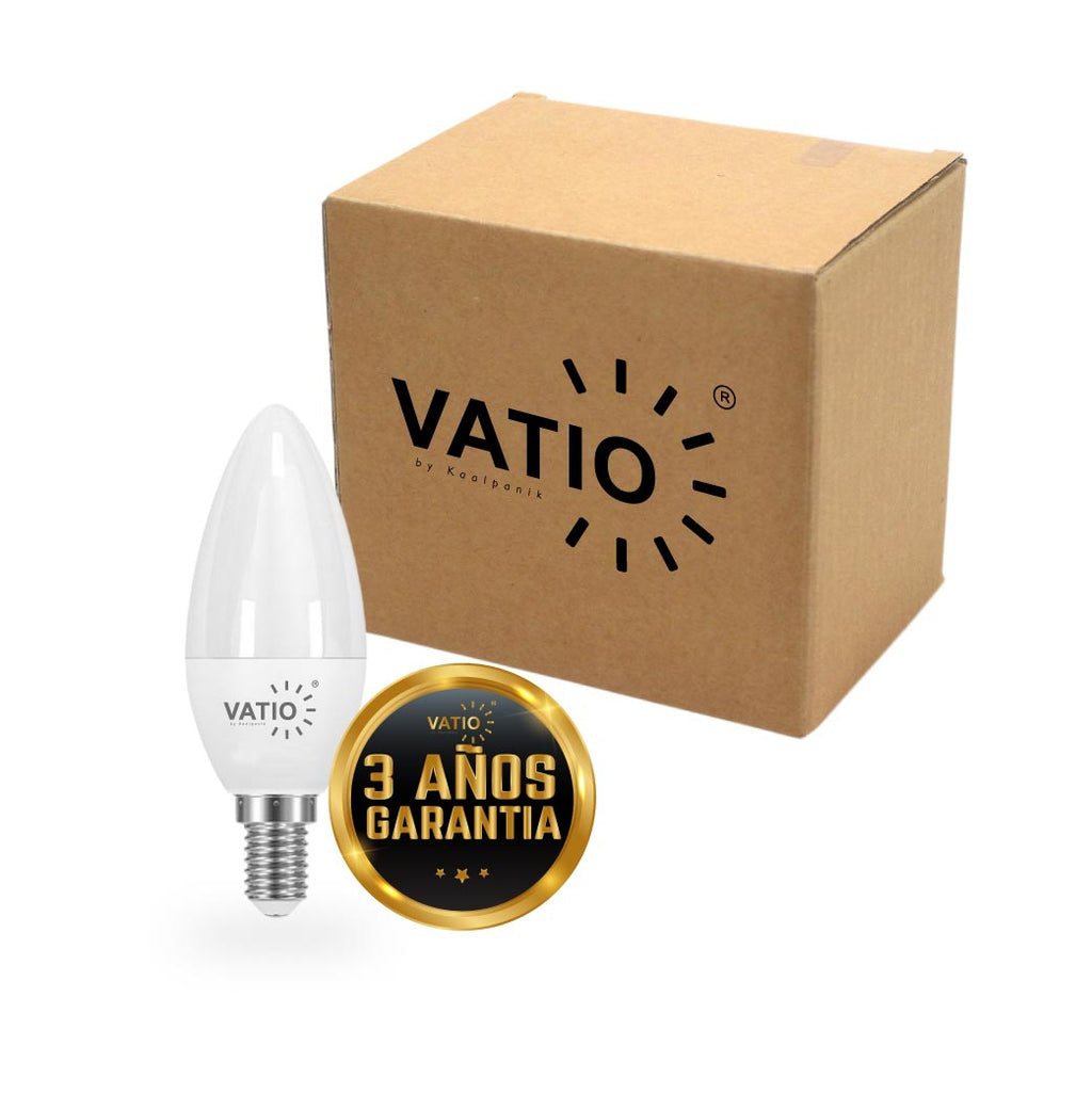 BOMBILLO LED VELA 5W E14 6400°k