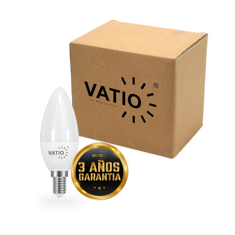 BOMBILLO LED VELA 5W E14 6400°k