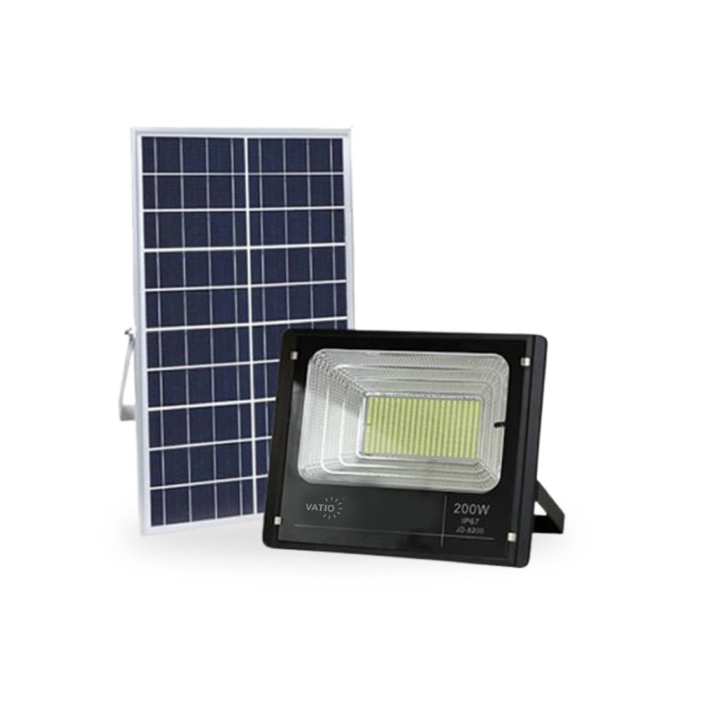REFLECTOR LED 150W CON PANEL SOLAR – E-Vatio store