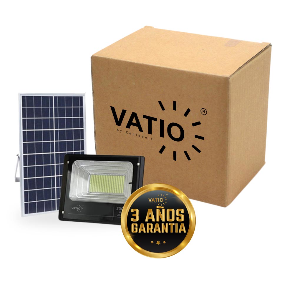 REFLECTOR LED 100W CON PANEL SOLAR